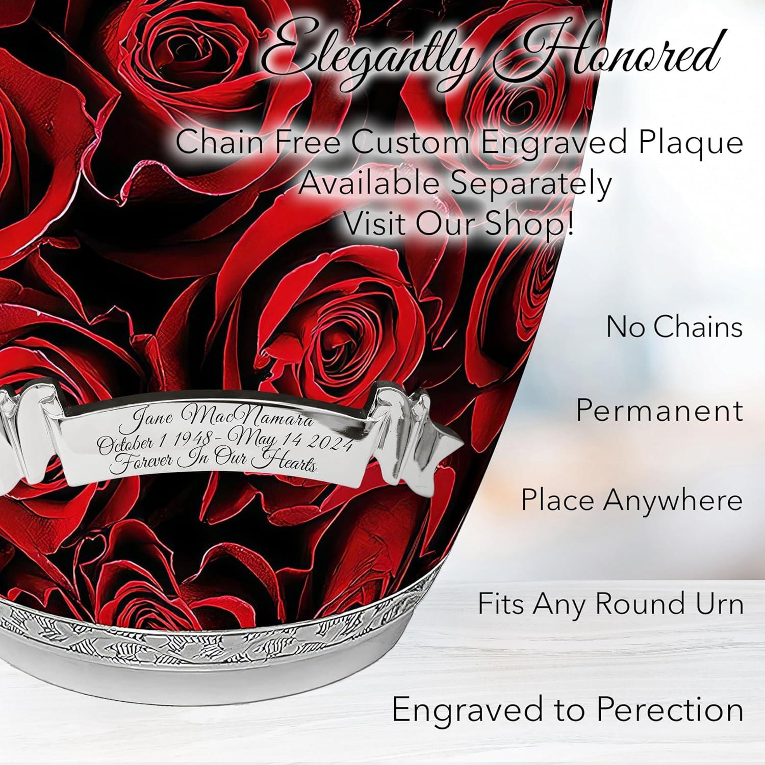 Crimson Rose Urns for Cremation Ashes Large Urn XL or Small Keepsake Urns for Adult Cremation Ashes & Urns for Human Ashes for Home or Burial Cremation Urns Extra Large