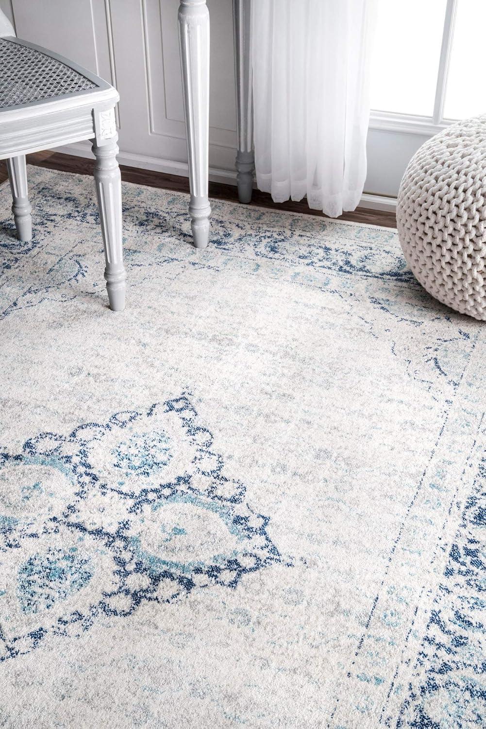Nuloom Vintage Paula Vintage Indoor Area Rug - Blue 5x7