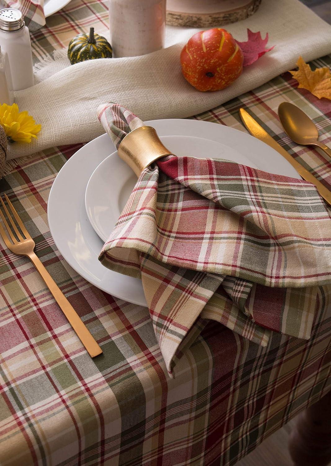 Give Thanks Plaid Napkin (Set of 6)