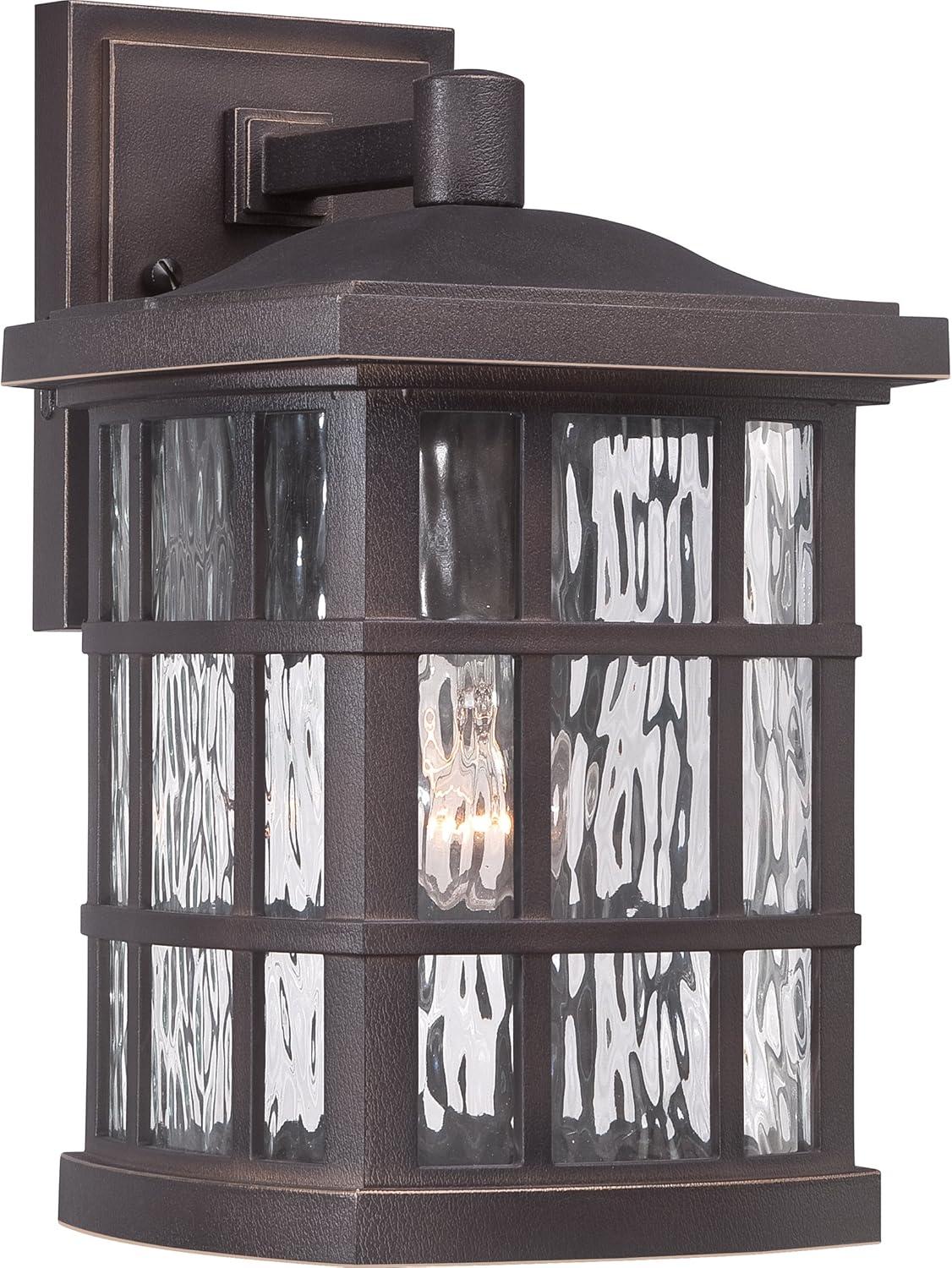 Palladian Bronze 13" Lantern-Style Outdoor Wall Sconce