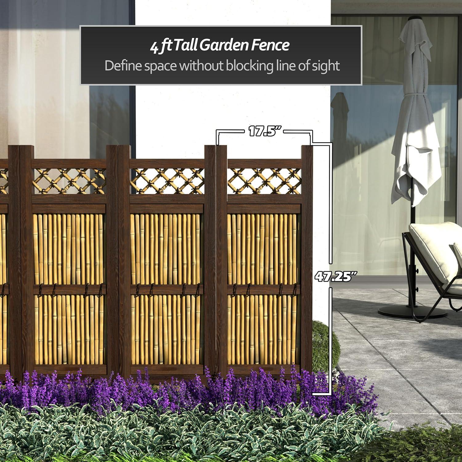 Bayou Breeze North Reading Brown Bamboo Fencing with 1 Panel(s) Included