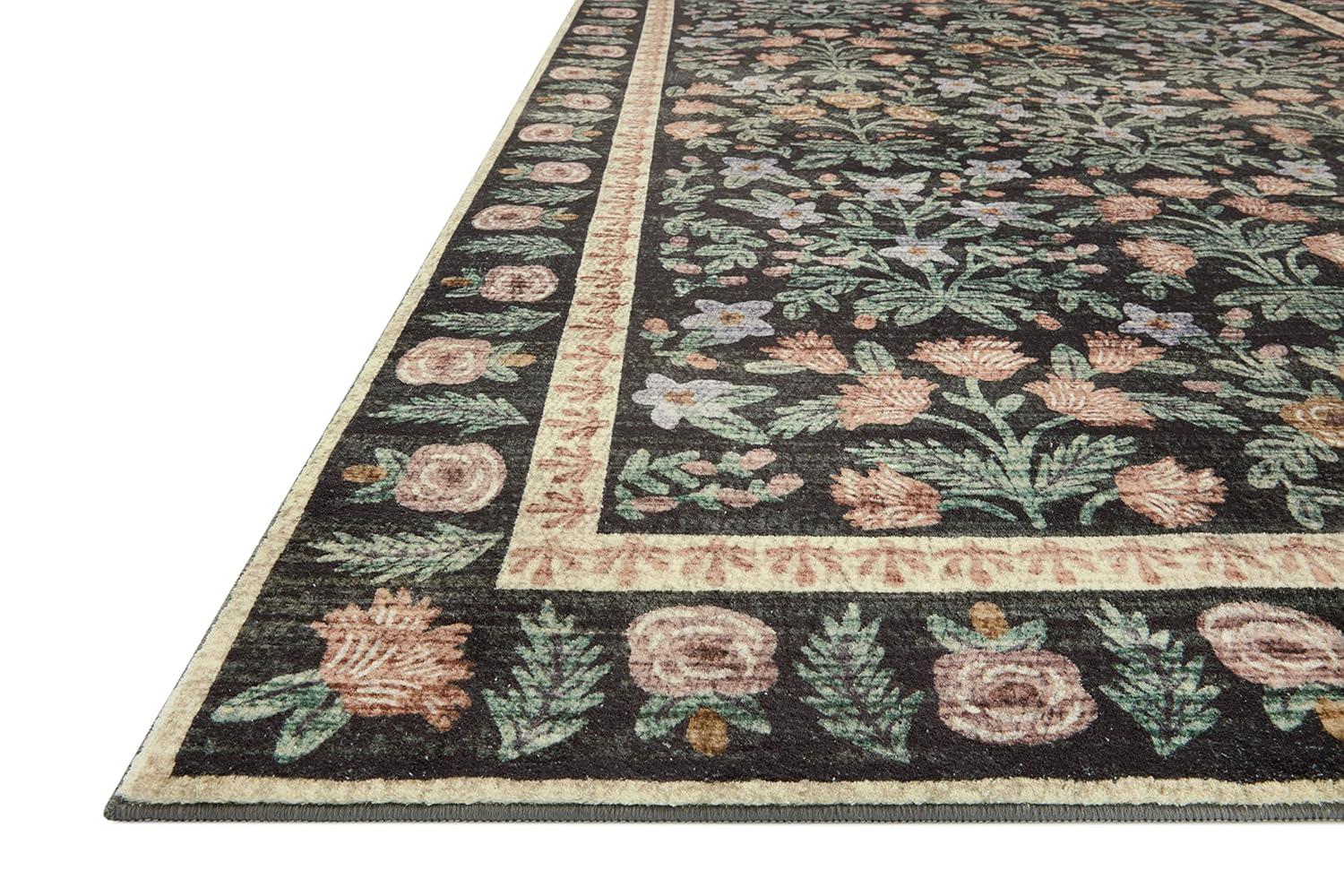 Rifle Paper Co. x Loloi Eden Mughal Garden Black Rug feat. CloudPile