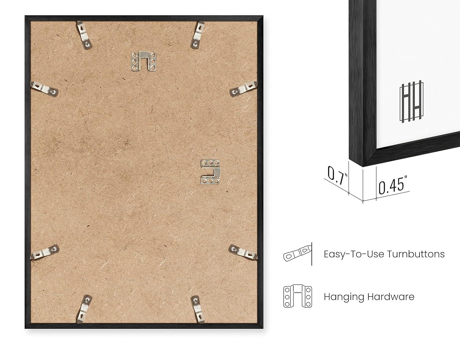 Haus and Hues Aluminum Frame (Set Of 1) Metal Picture Frame