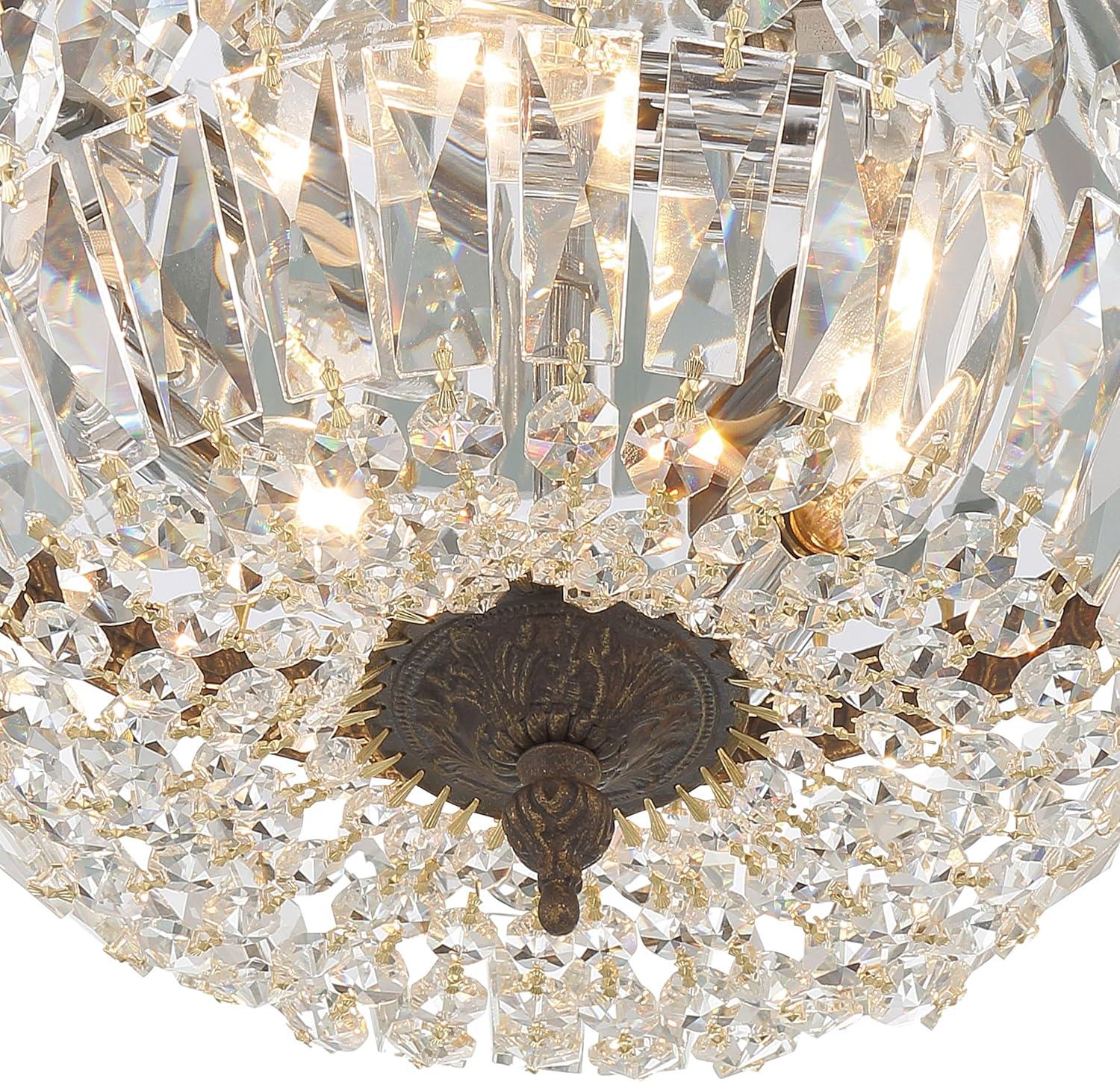 Crystorama Lighting - Three Light Flush Mount in Traditional and Contemporary