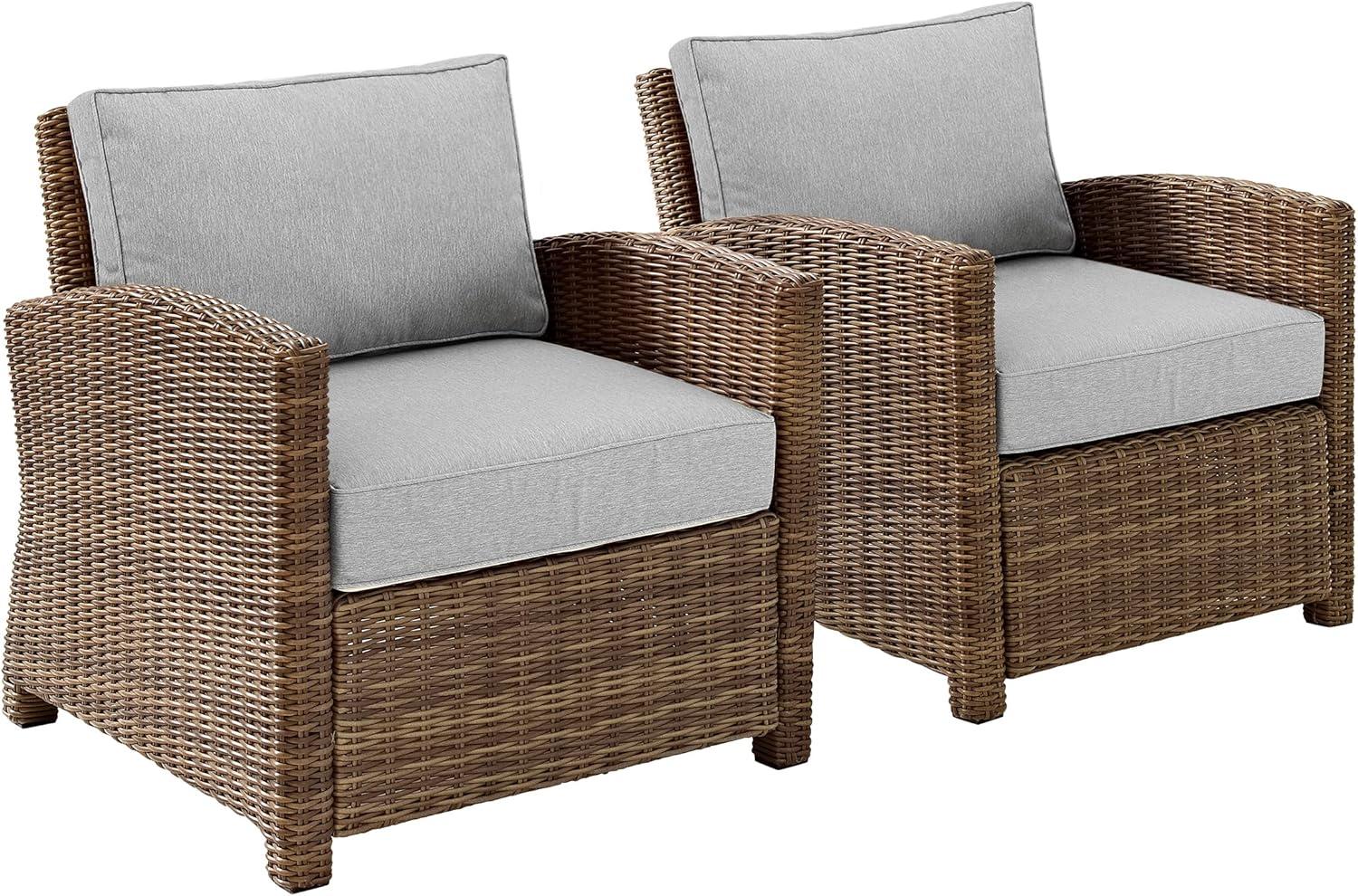 Bradenton 2pc Outdoor Wicker Armchair Set - Crosley