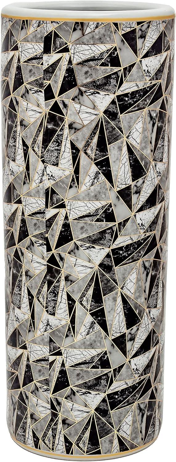 24" Marble & Gold Design Umbrella Stand