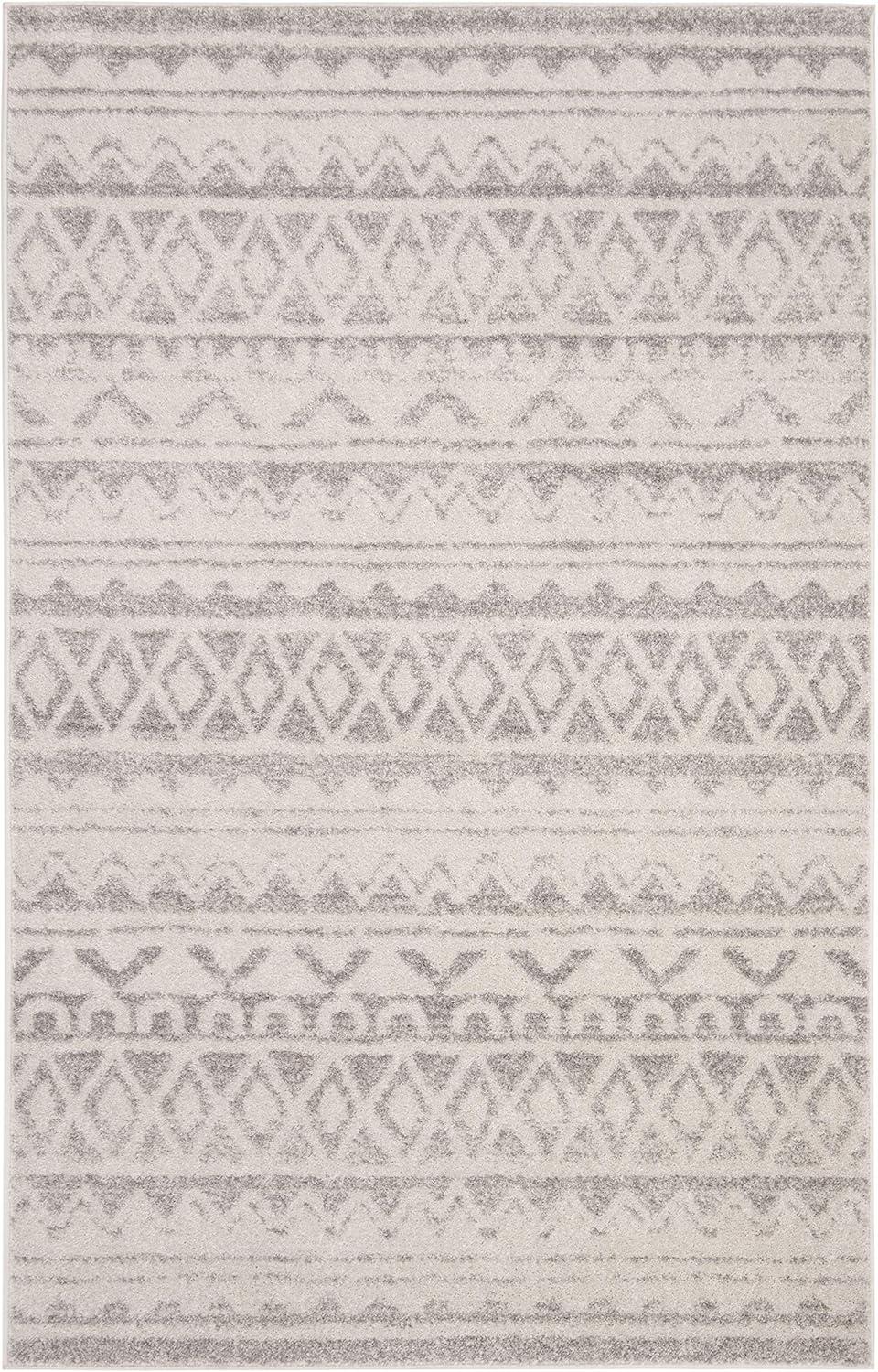 SAFAVIEH Adirondack Emil Southwestern Area Rug, Ivory/Grey, 5'1" x 7'6"