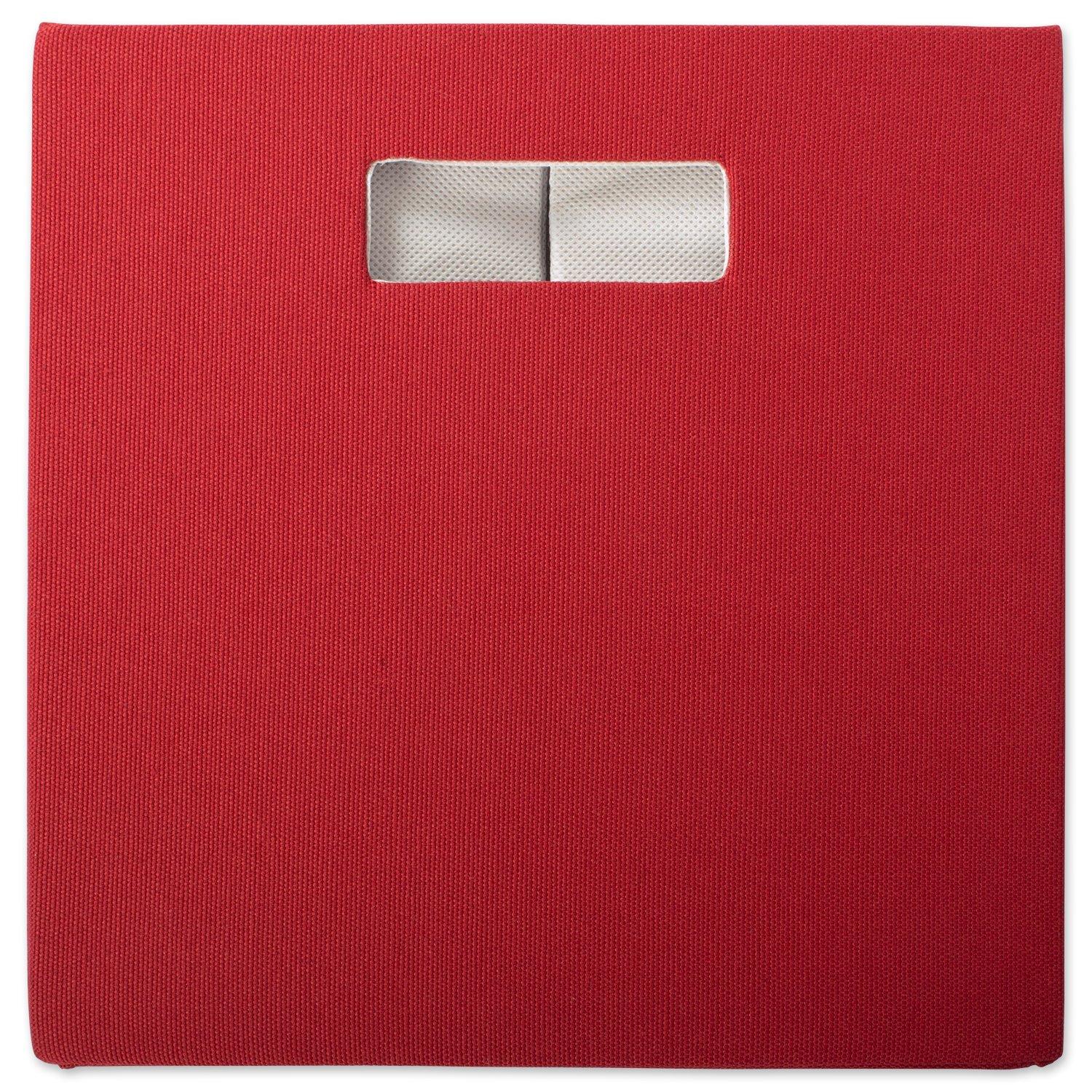 Polyester Cube Solid Rust Square 11x11x11