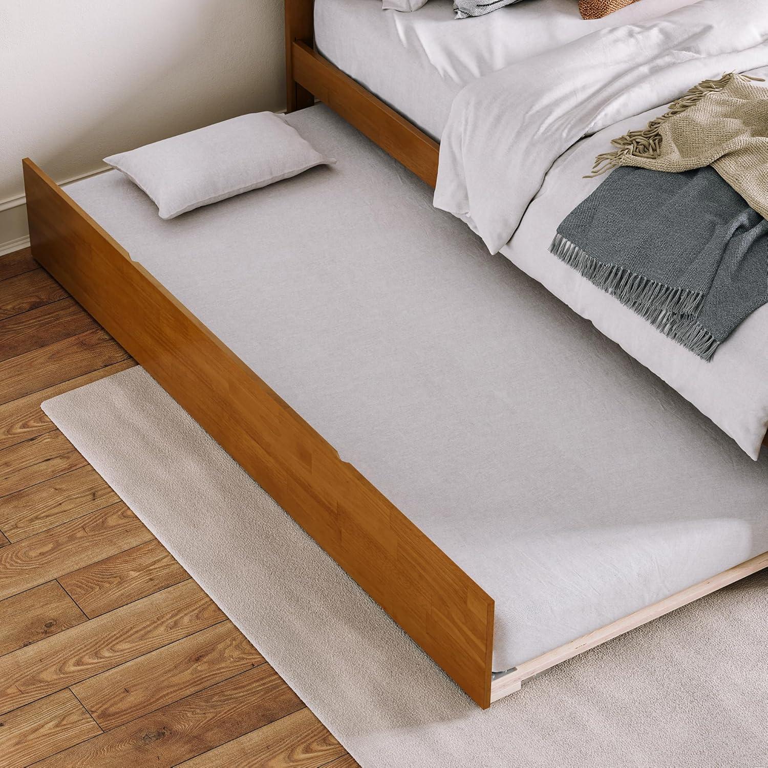 Solid Wood Platform Storage Bed