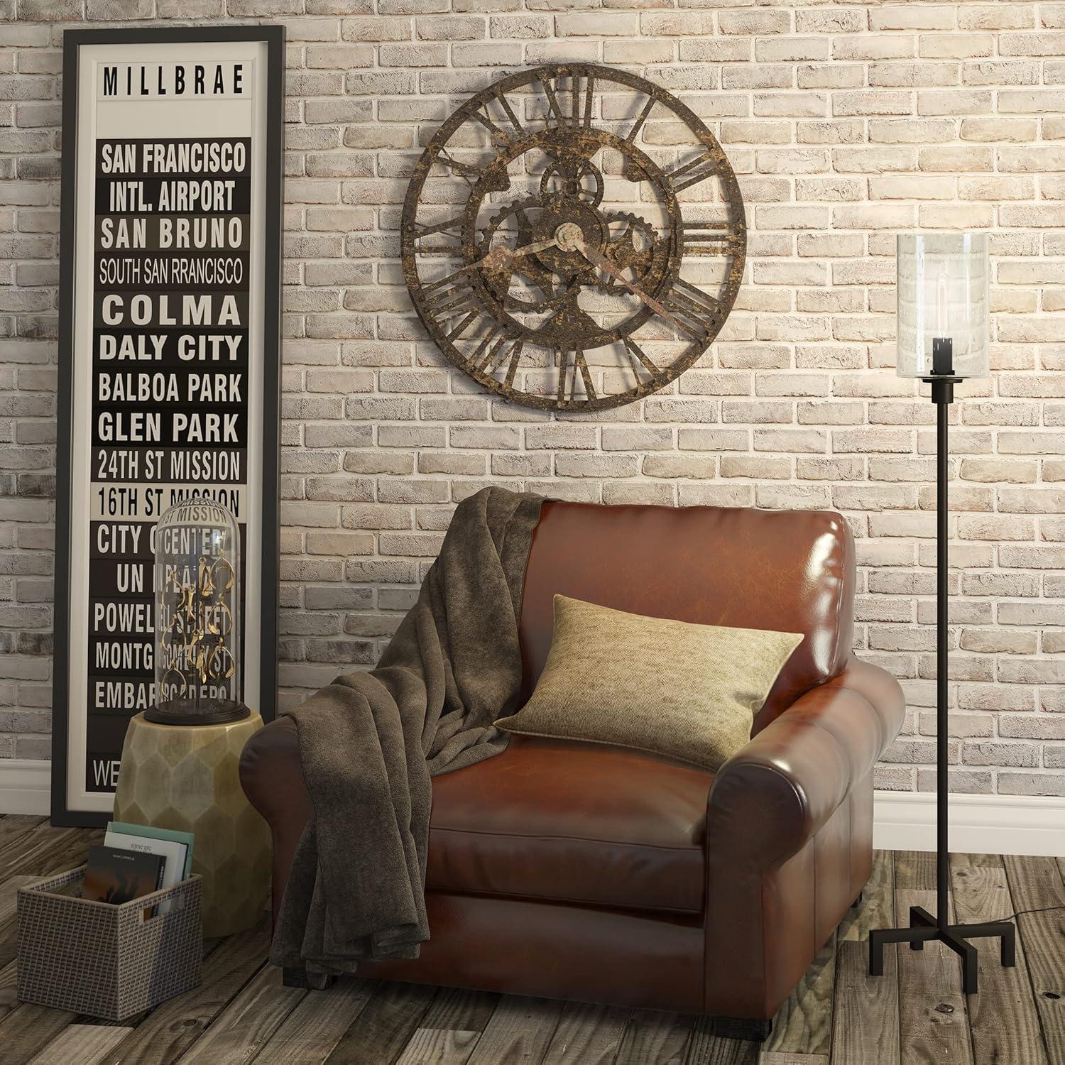 Panos 66" Industrial Bronze Floor Lamp with Seeded Glass Shade