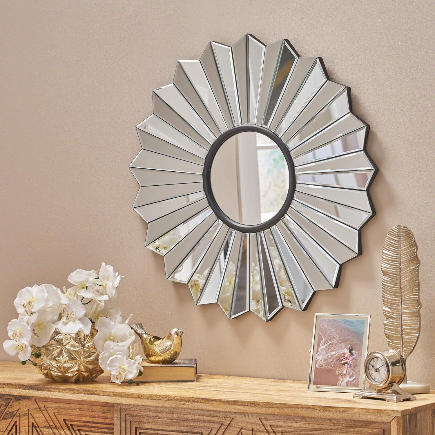 5-Star Flower Accent Mirror, Wall Mirror for Living Room Bedroom