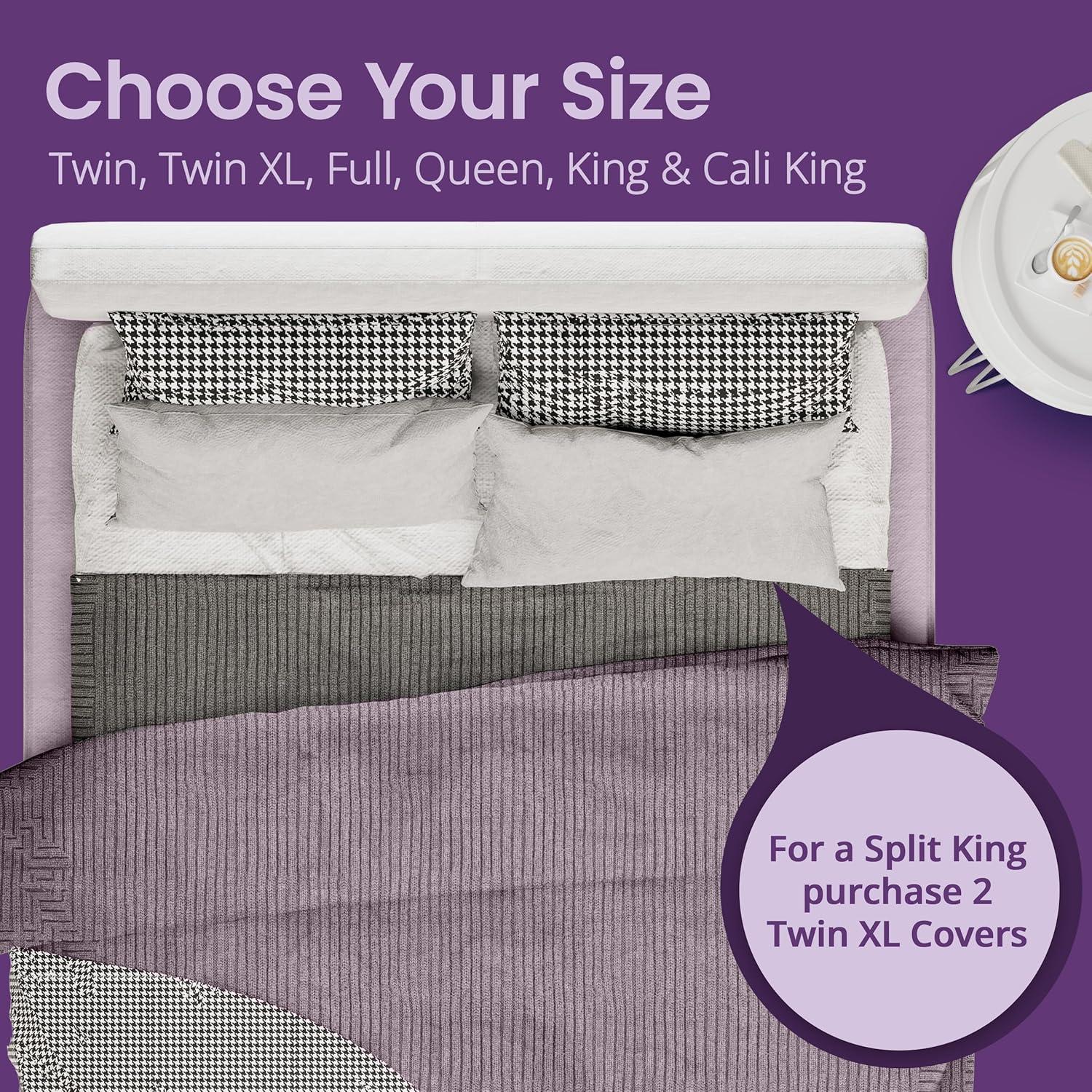 SafeRest CloudGuard - Twin Size Hybrid Mattress Protector & Pad (Extra Padded) - Waterproof Quilted Pillow Top Mattress Cover - Thick, Plush & Fitted Mattress Topper for Bed