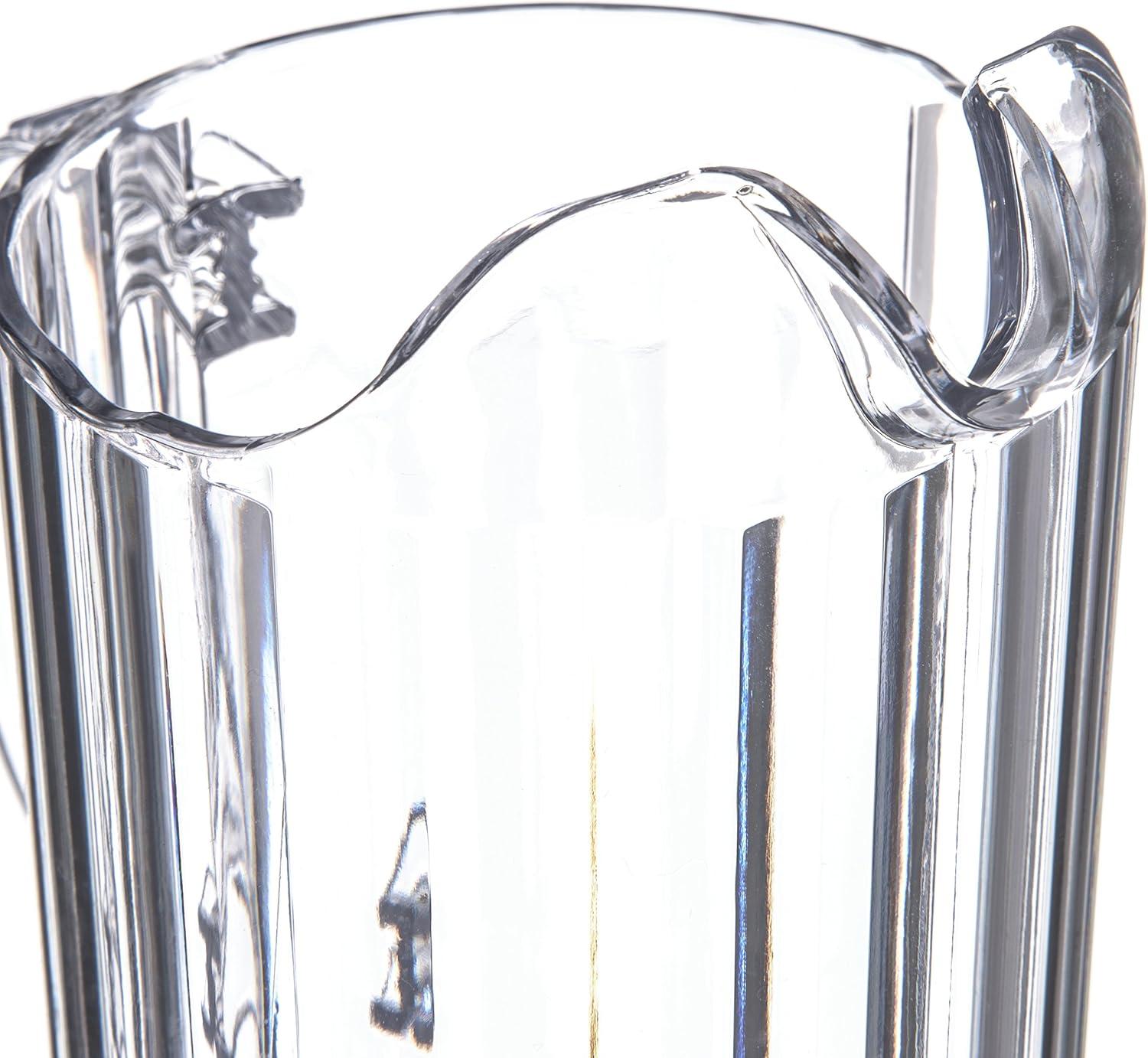 Clear Polycarbonate 32 oz Pitcher with Ice Trap