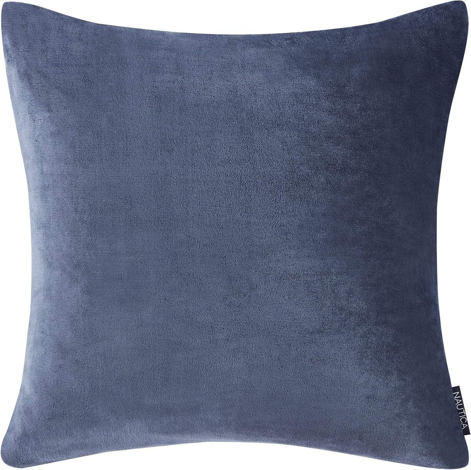 Navy Ultra Soft Plush Euro Sham with Zipper Closure