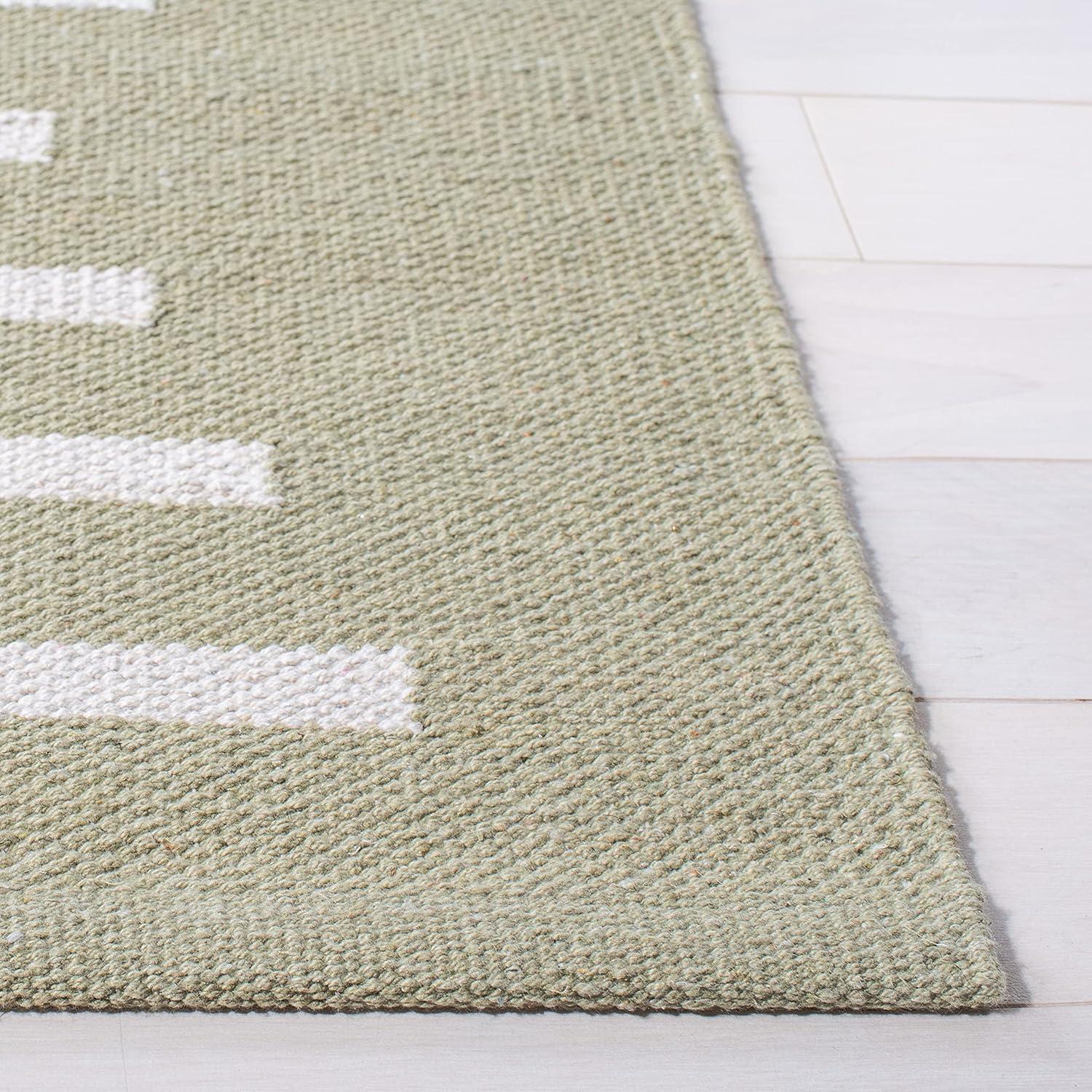 Montauk MTK313 Hand Woven Indoor Area Rug - Light Green/Ivory - 9'x12' - Safavieh