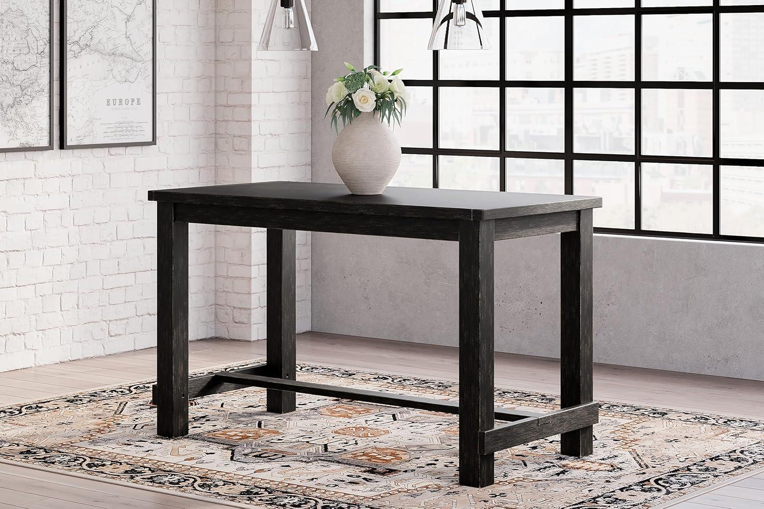 Signature Design by Ashley Casual Jeanette Counter Height Dining Table  Black