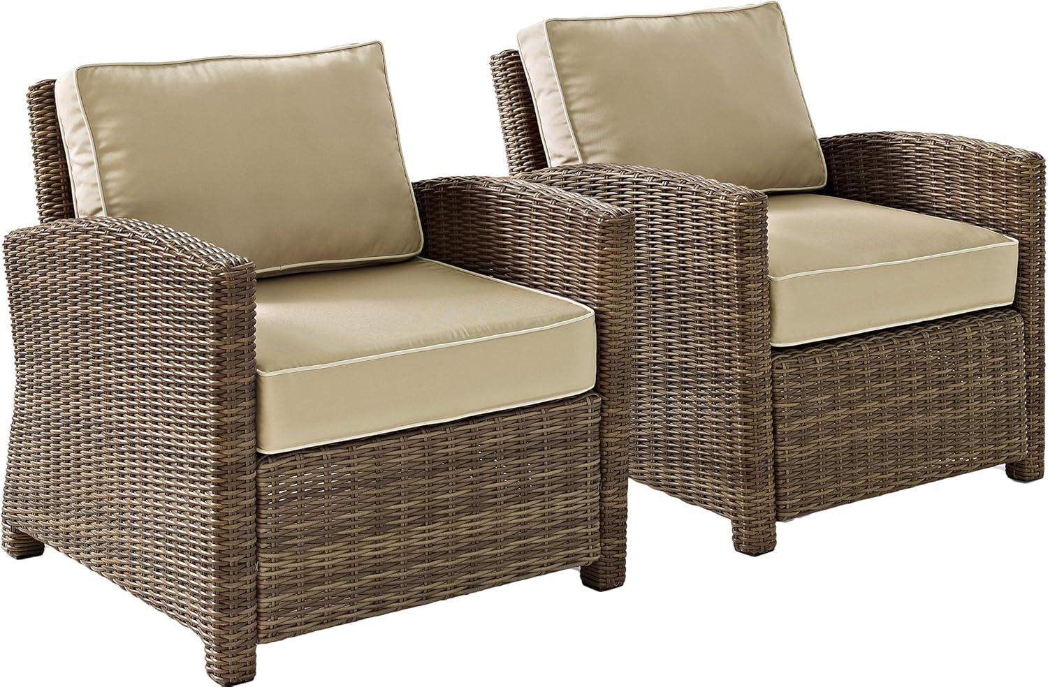 Bradenton 2pc Outdoor Wicker Armchair Set - Crosley