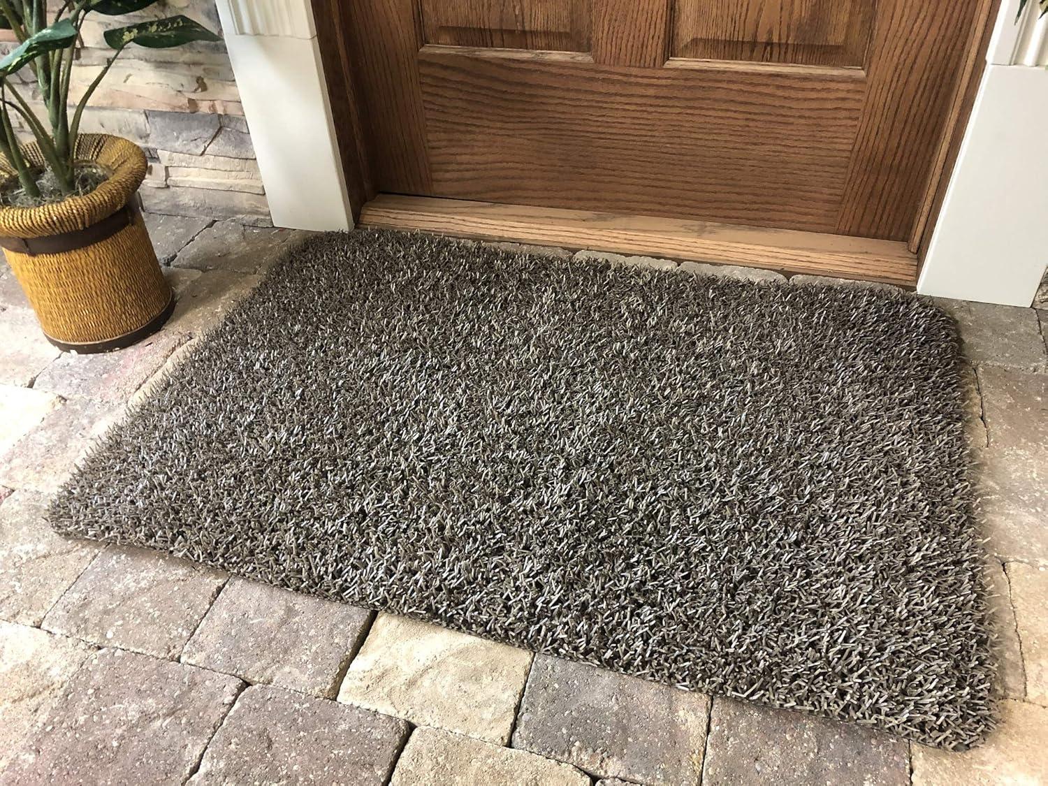 CLEAN MACHINE 10376921 High Traffic Astroturf Dirt Trapper Doormat, 23.5" x 35.5", Desert Taupe