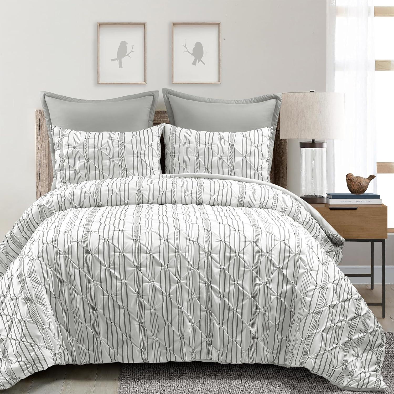 Lush Decor Ravello Pintuck 5 Piece Comforter Set