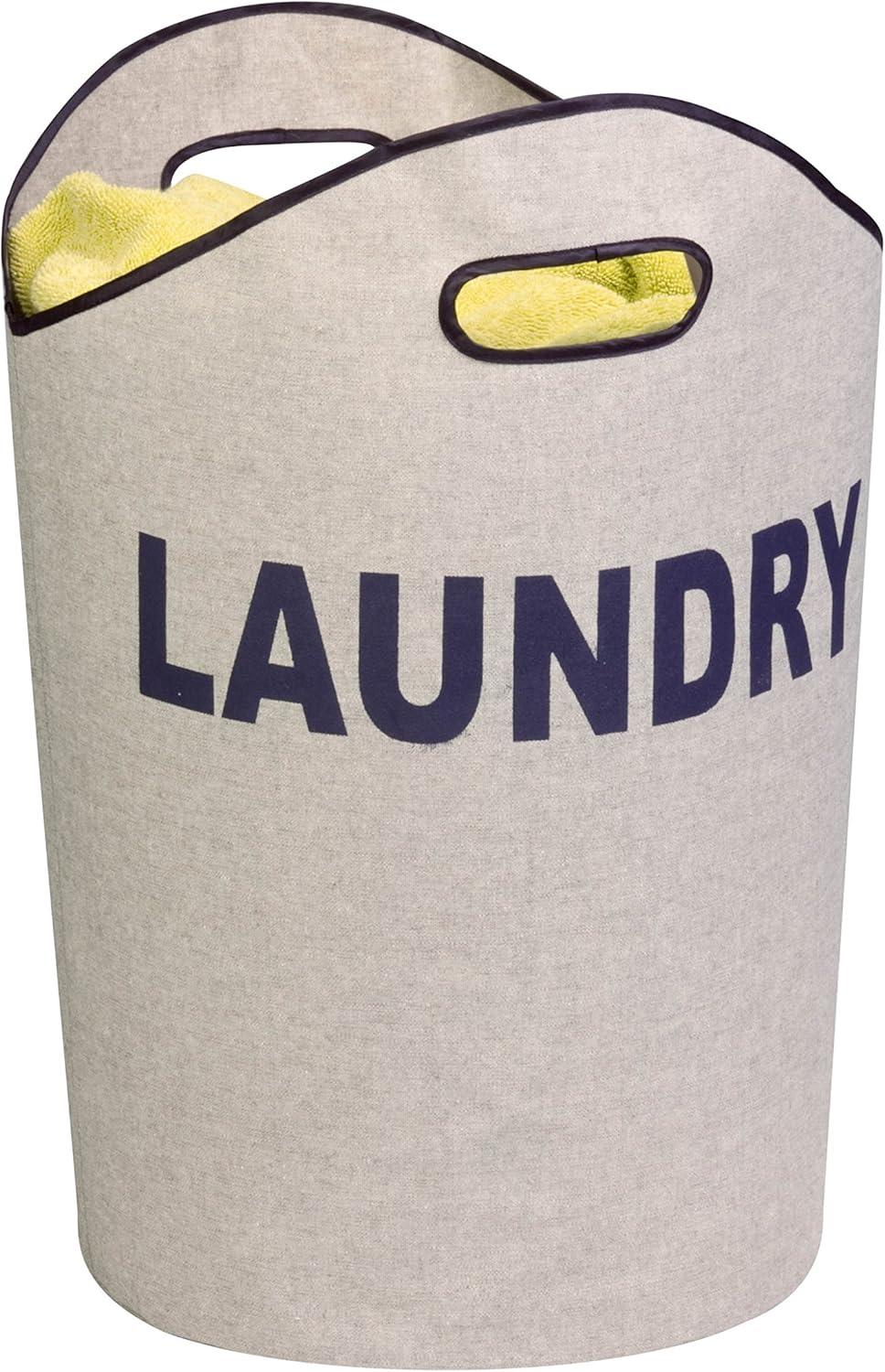 Honey-Can-Do Polyester Laundry Hamper Tote, Gray