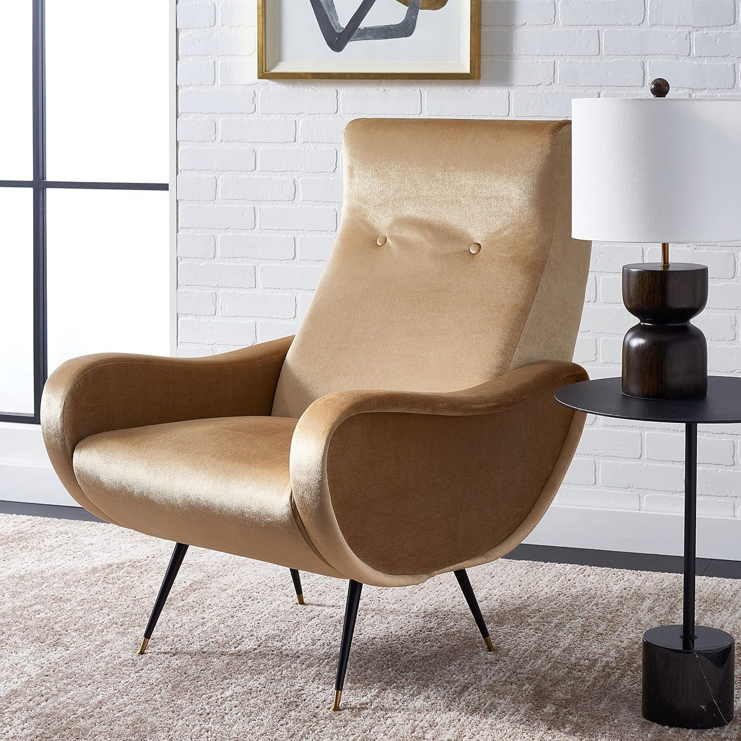 Elicia Accent Chair - FOX6260 - Camel - Safavieh