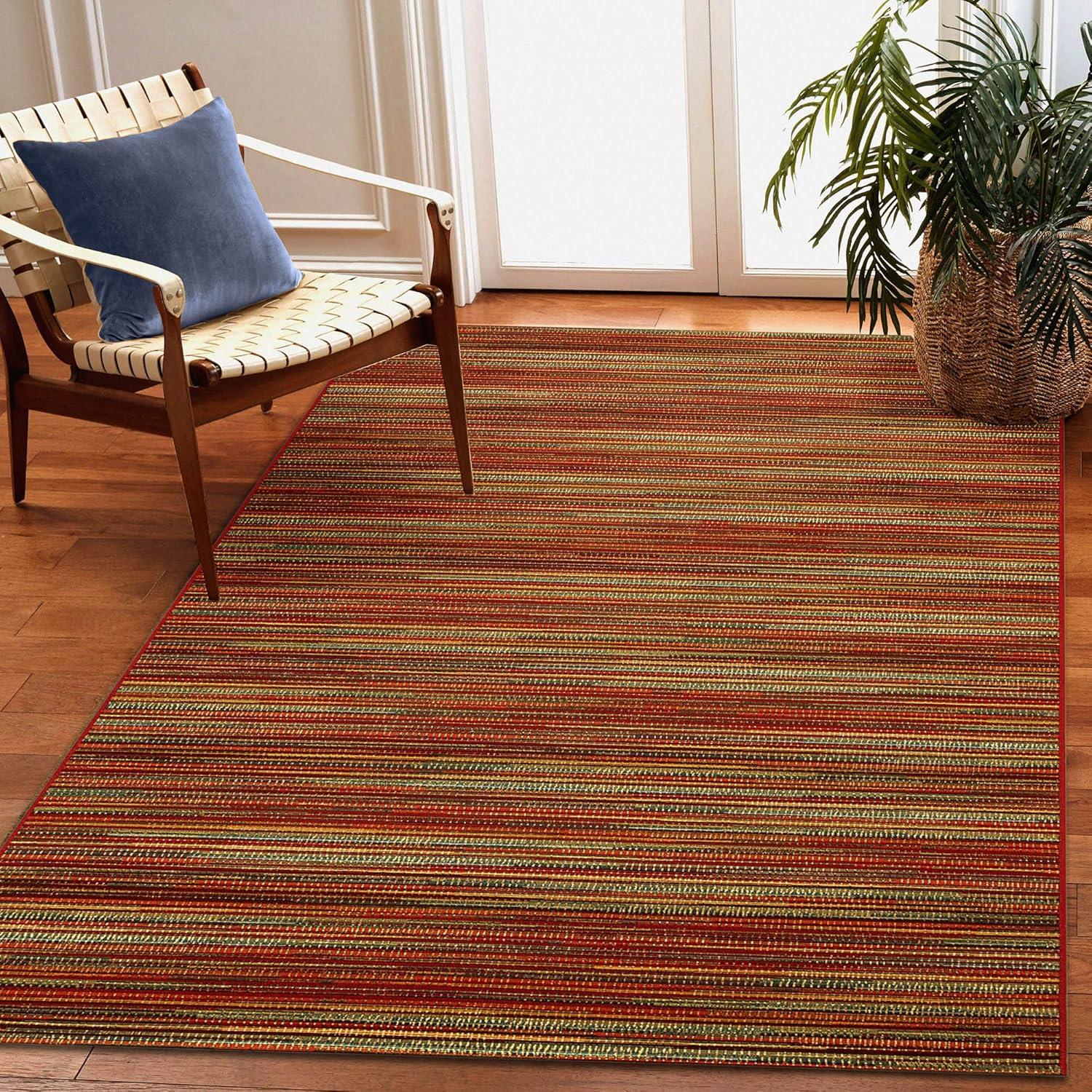 Liora Manne Marina Stripes Indoor/Outdoor Rug Saffron 3'3" x 4'11"