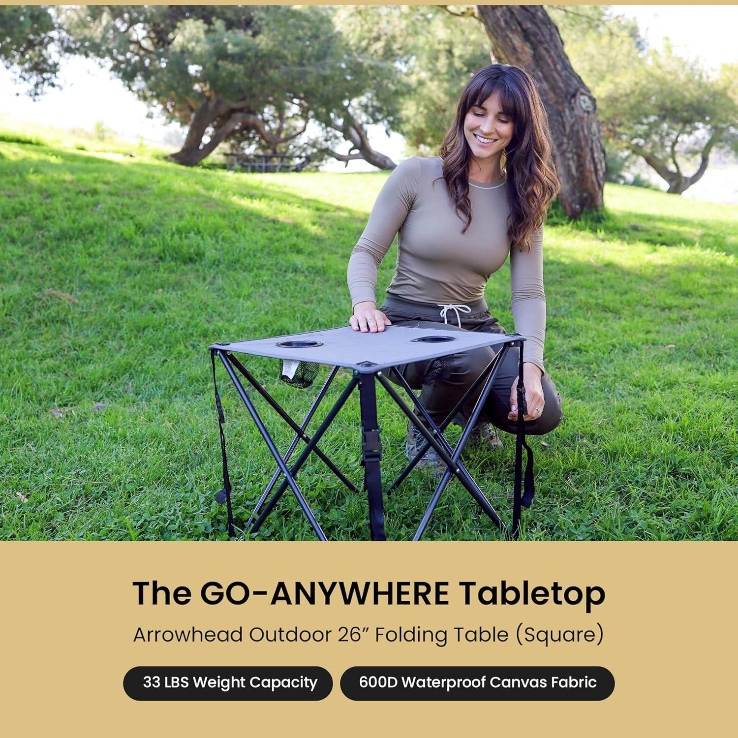 ARROWHEAD Outdoor Folding Camping Table & Reviews | Wayfair