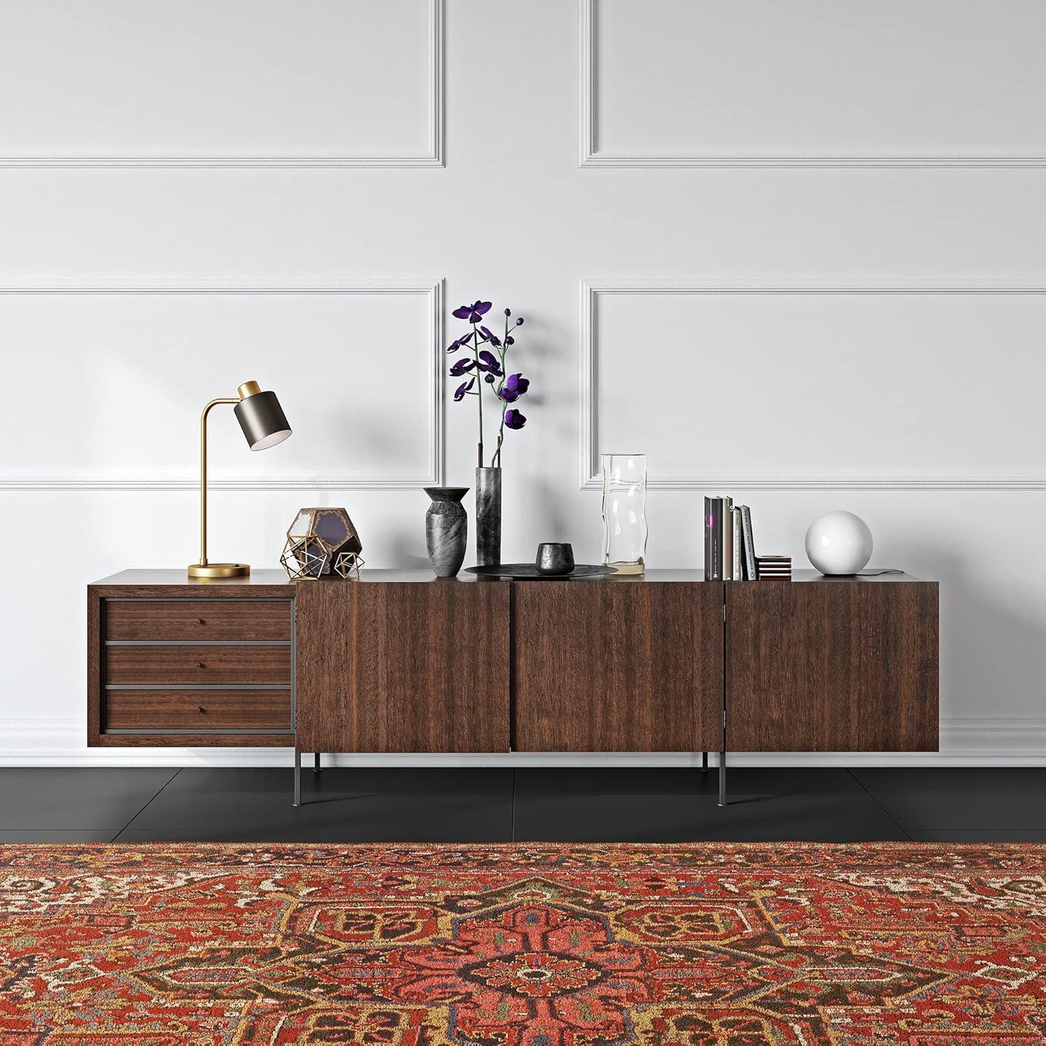Thew 20-3/4 in. Table Lamp in Brass