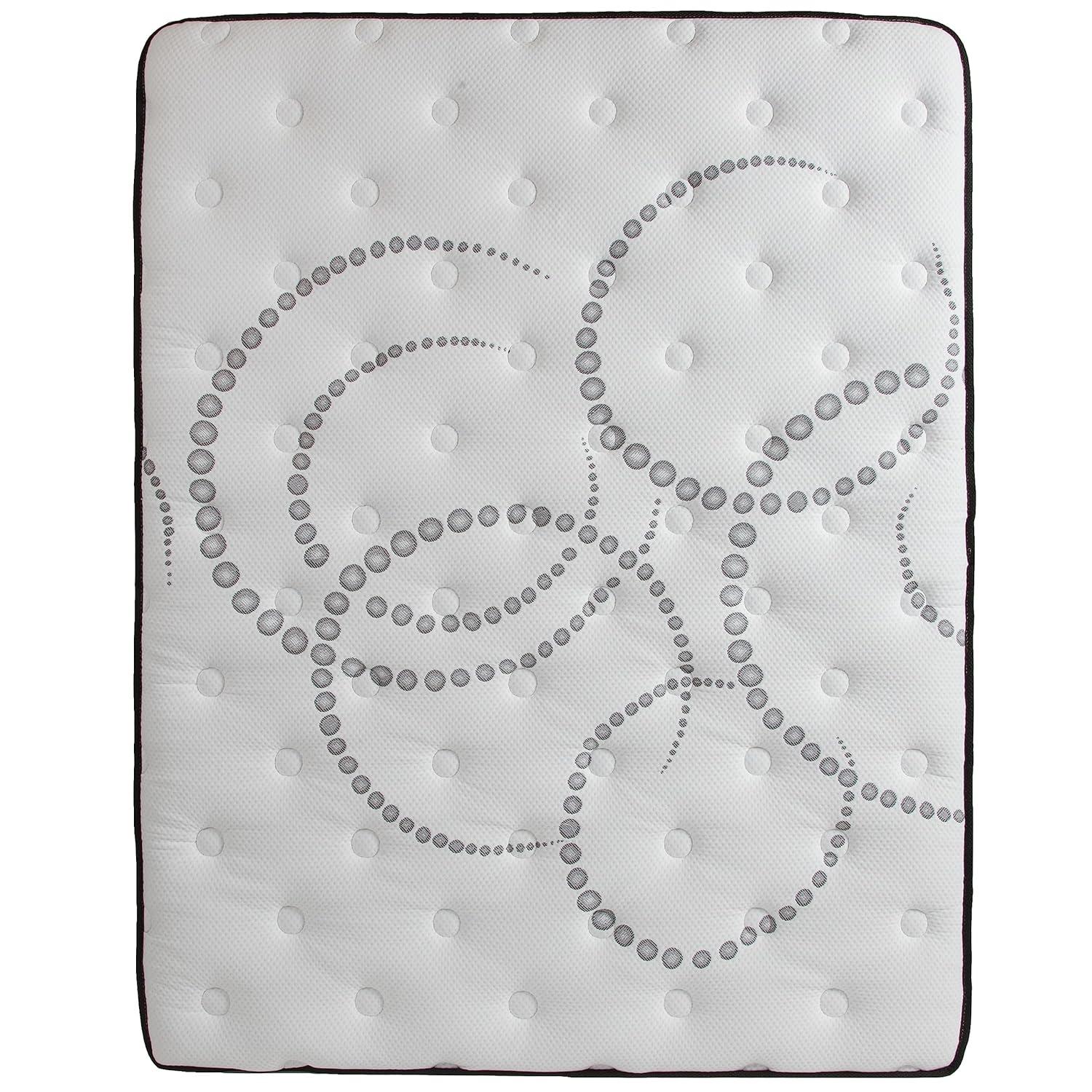 BizChair 12 Inch CertiPUR-US Certified Hybrid Pocket Spring Mattress, Queen Mattress in a Box