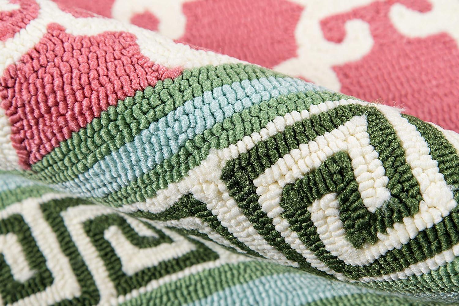Madcap Cottage Under A Loggia Montserrat Area, Indoor Outdoor Rug, Pink, 8' X 10'