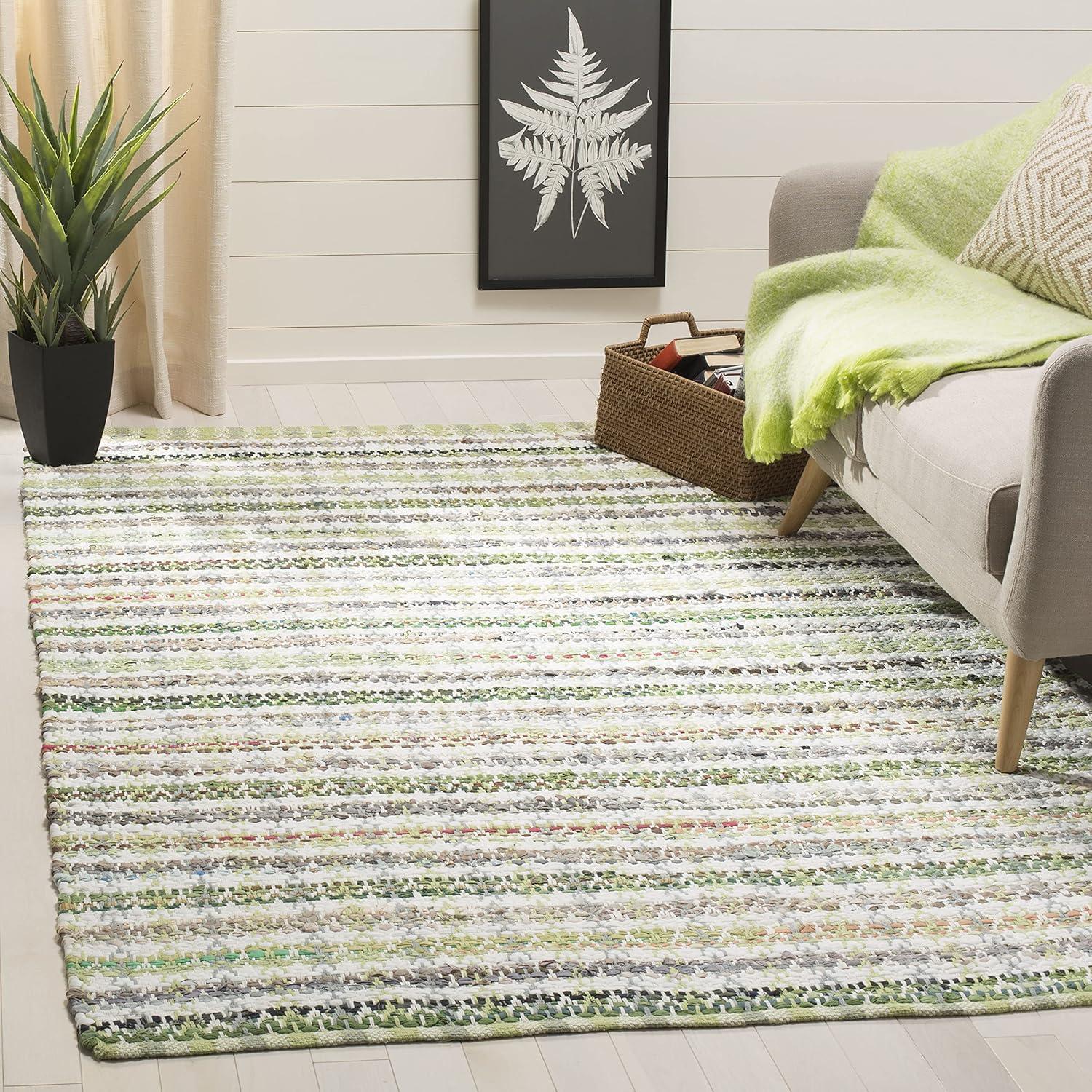 Montauk MTK950 Hand Woven Indoor Area Rug - Green/Multi - 5'x8' - Safavieh.