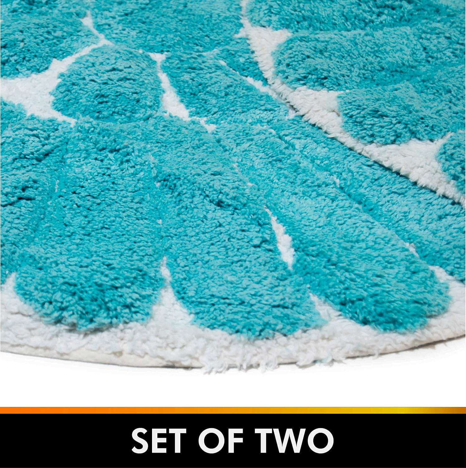 2pc Bursting Flower Bath Rug Set - Chesapeake Merchandising