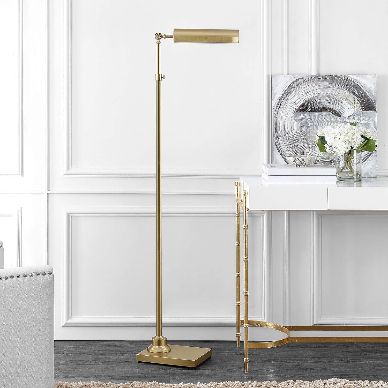 Renla Floor Lamp - Brass Gold - Safavieh.