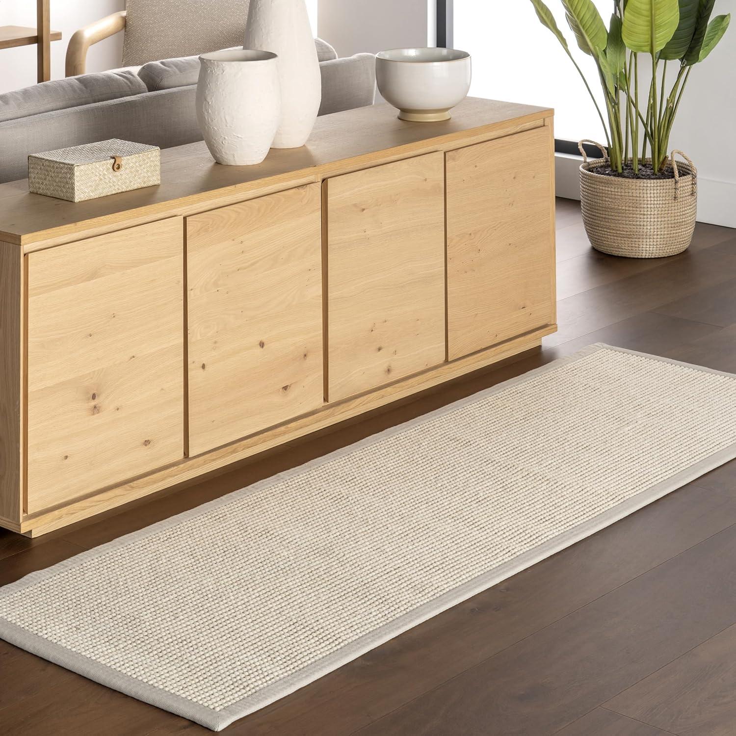 Nuloom Monica Geometric Wool Indoor Area Rug, Runner 2' 6" x 8', Grey