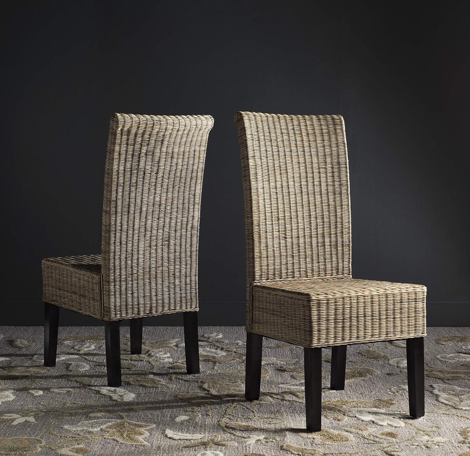 Arjun 18''H Wicker Dining Chair (Set of 2)  - Safavieh