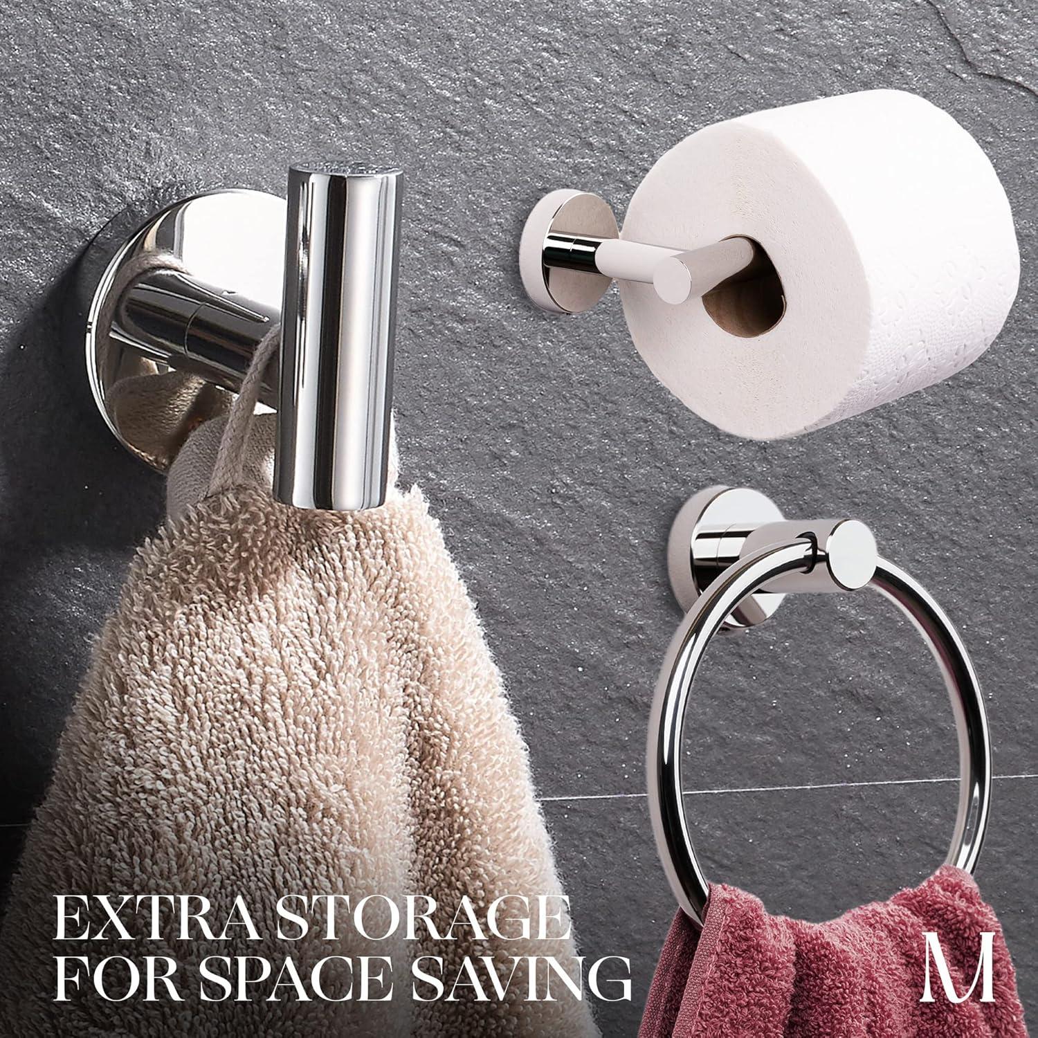 Marmolux Accessories 4 - Piece Bathroom Hardware Set S911-4BK