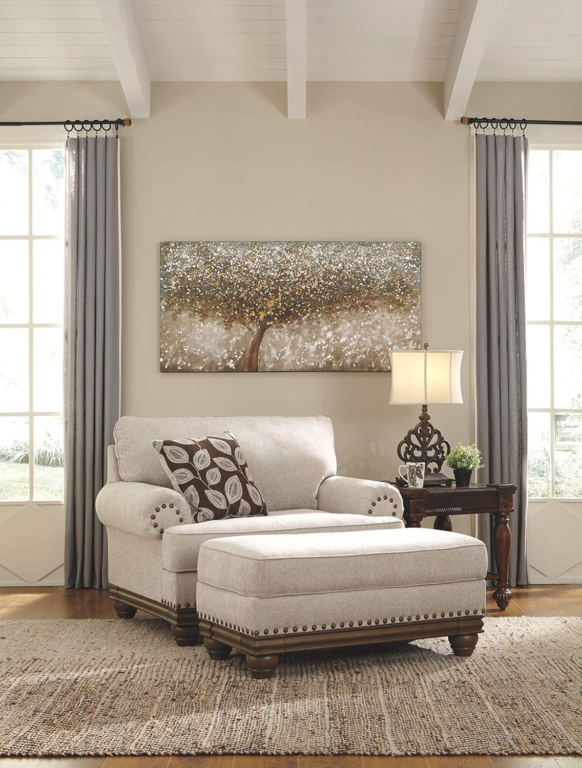 Signature Design by Ashley Harleson Oversized Accent Chair in Wheat