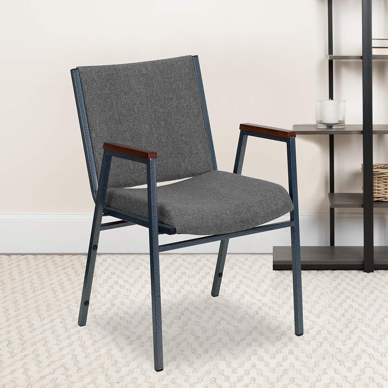 Flash Furniture Aliya Heavy Duty Stack Chair with Arms (Set of 4)