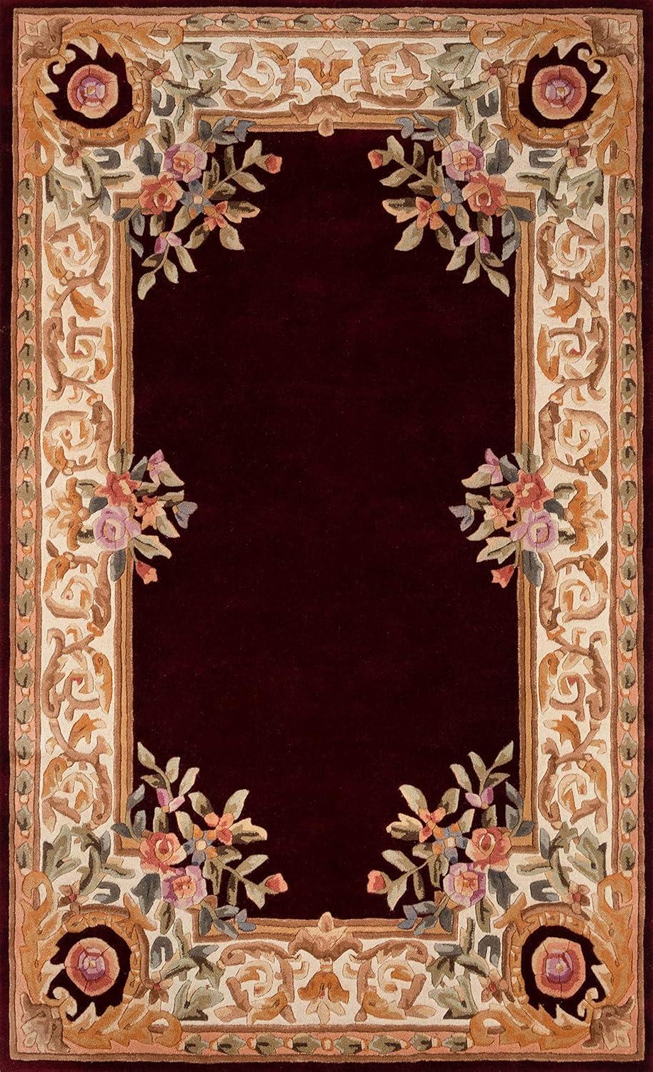 Momeni Transitional Rectangle Area Rug, Burgundy, 2' X 3'