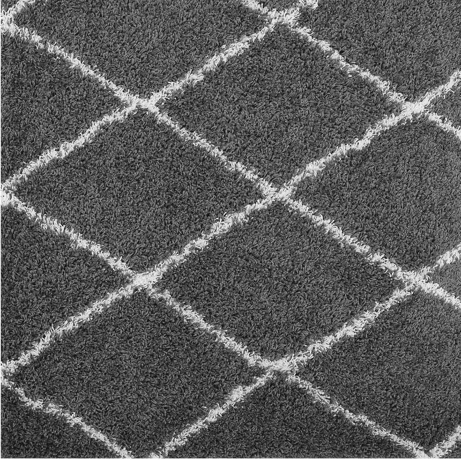 Modway Toryn Diamond Lattice Shag Area Rug