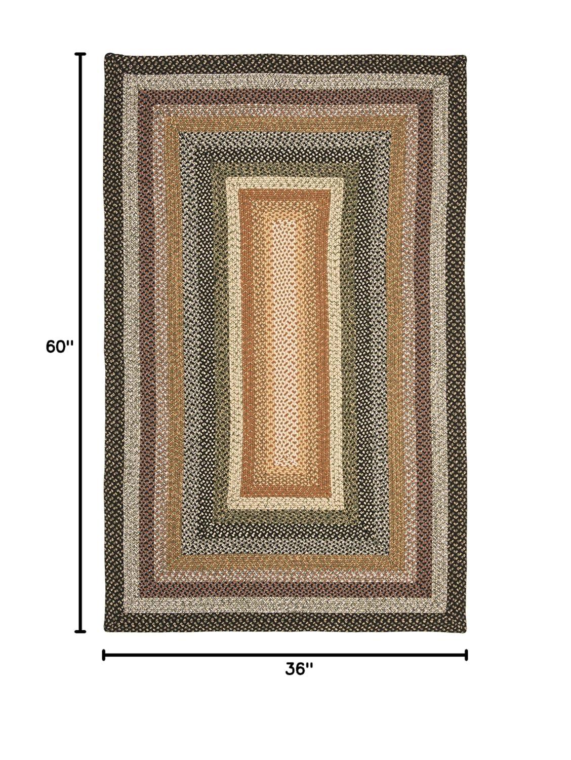 Braided BRD308 Hand Woven Area Rug - Multi - 3'x5' - Safavieh.
