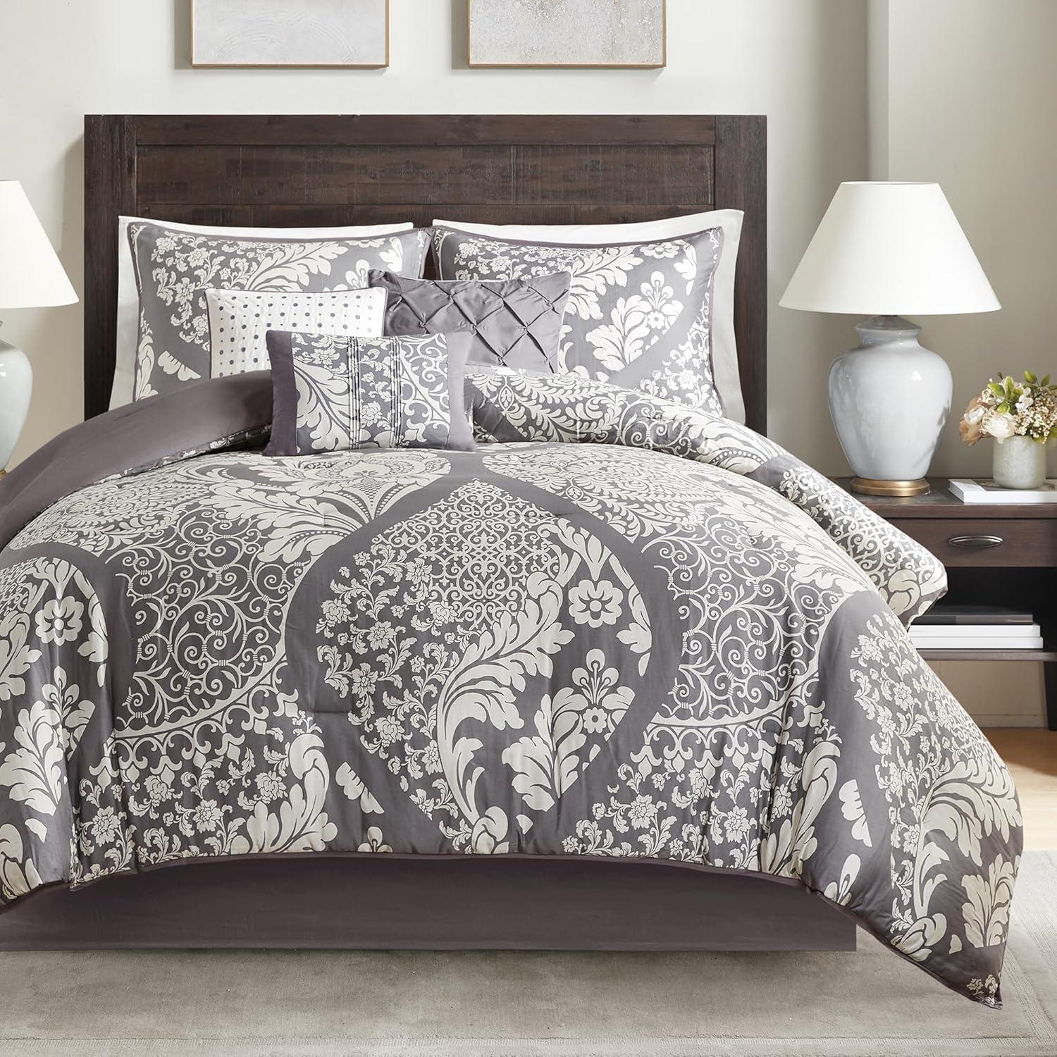 Madison Park Vienna 7 Piece Cotton Printed Comforter Set