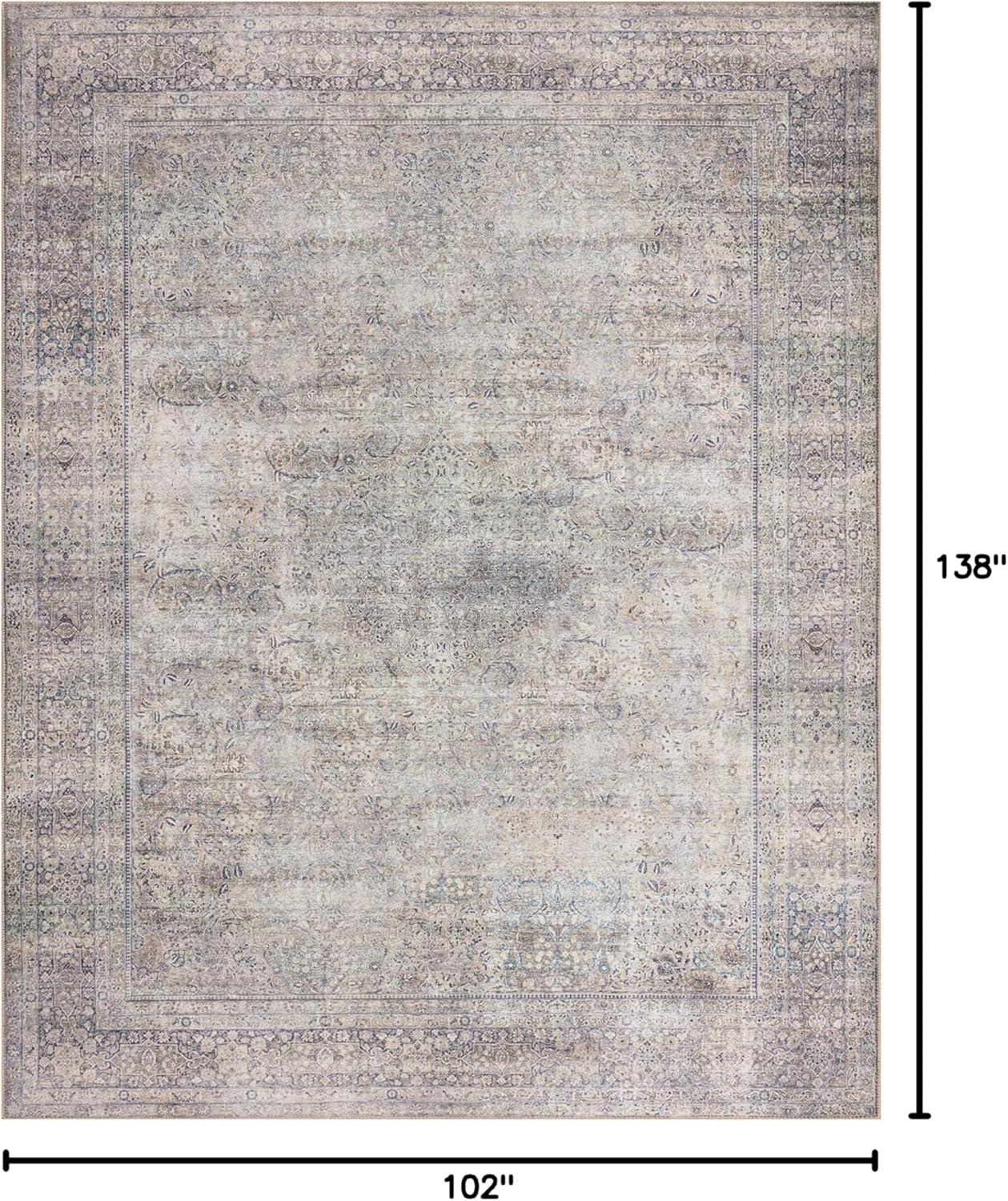Loloi II Wynter WYN-03 Silver / Charcoal Oriental Area Rug 8'-6" x 11'-6"