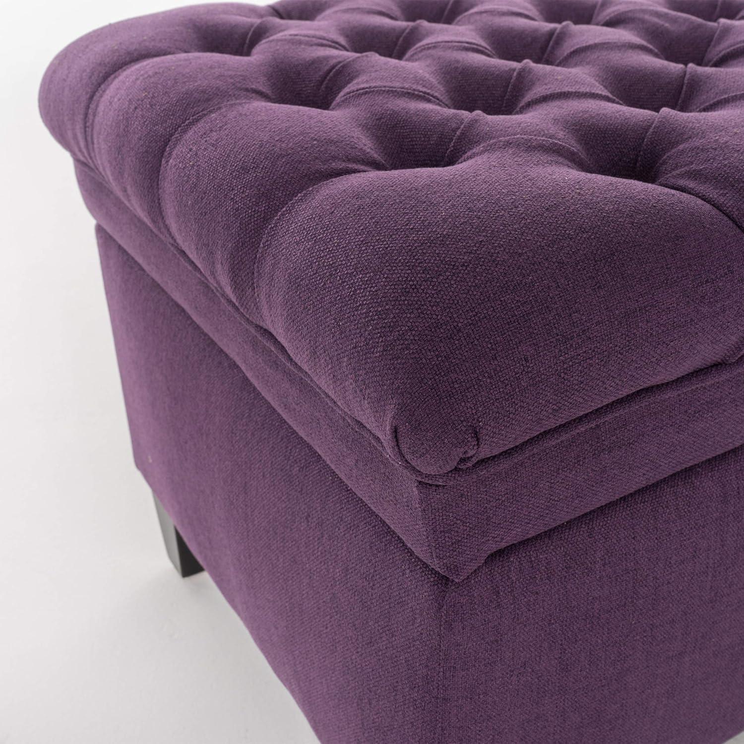 Juliana Storage Ottoman Purple - Christopher Knight Home
