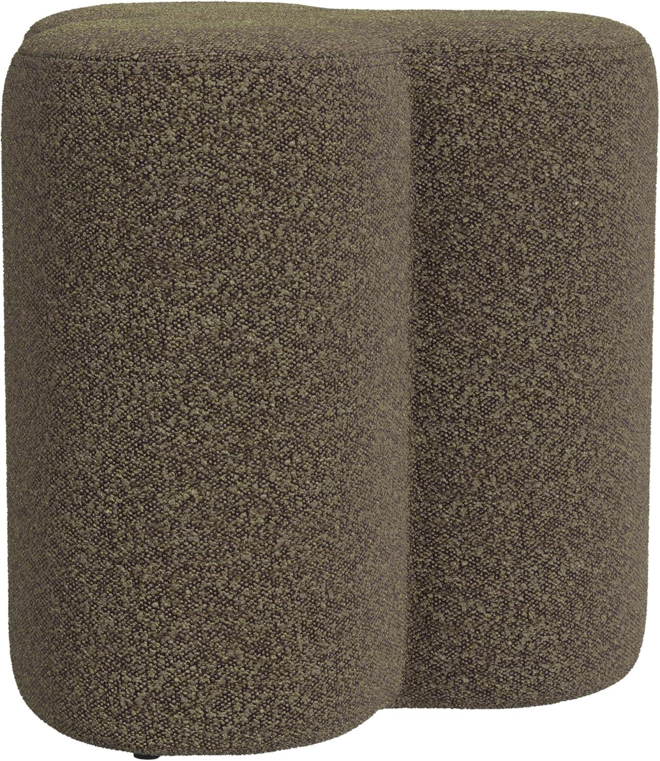 HomePop Clover Shaped Chenille Ottoman