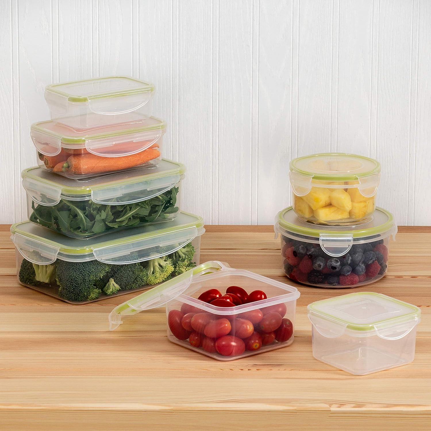 Honey Can Do 16pc set snap food containers