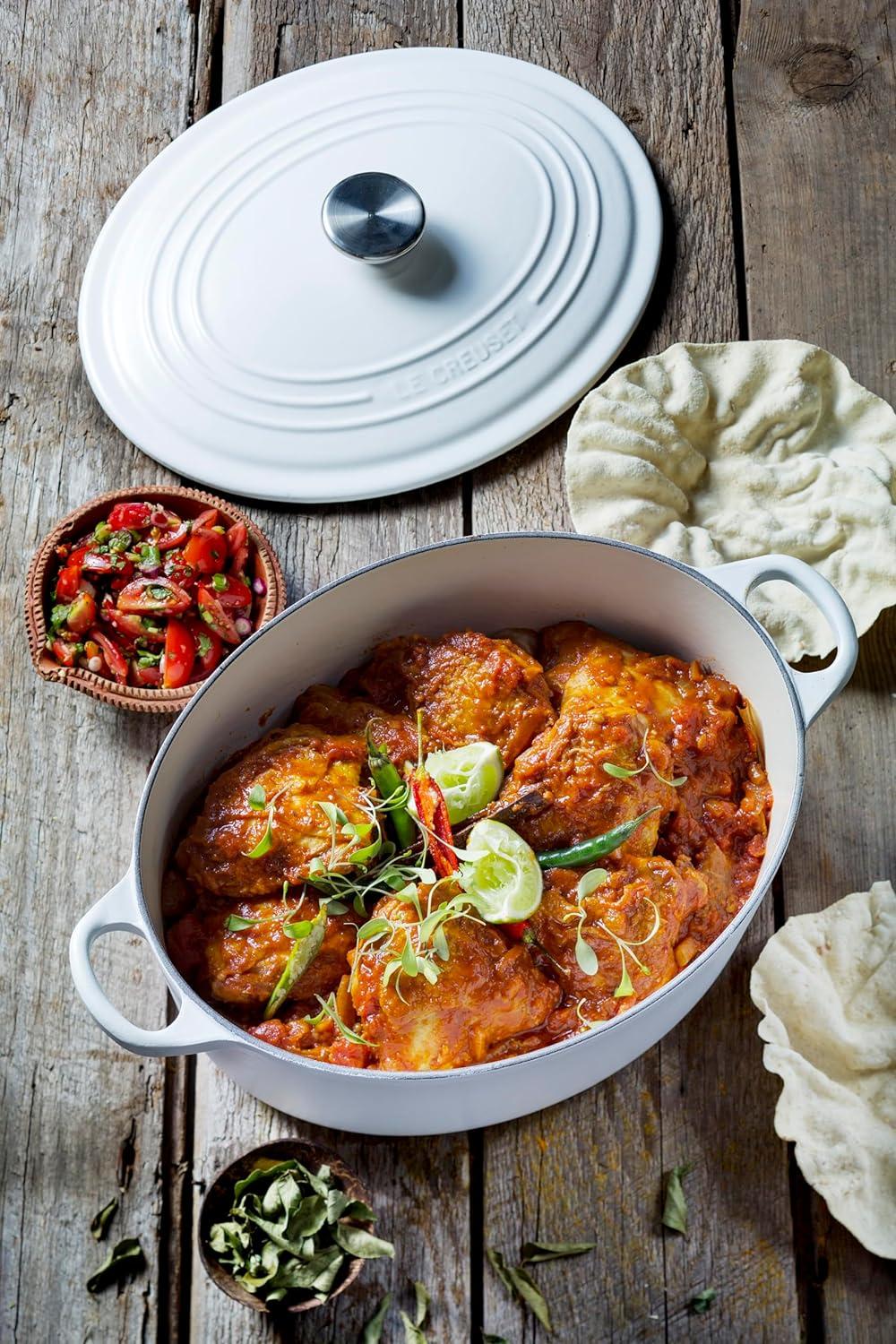 Le Creuset Enameled Cast Iron Oval Dutch Oven with Lid