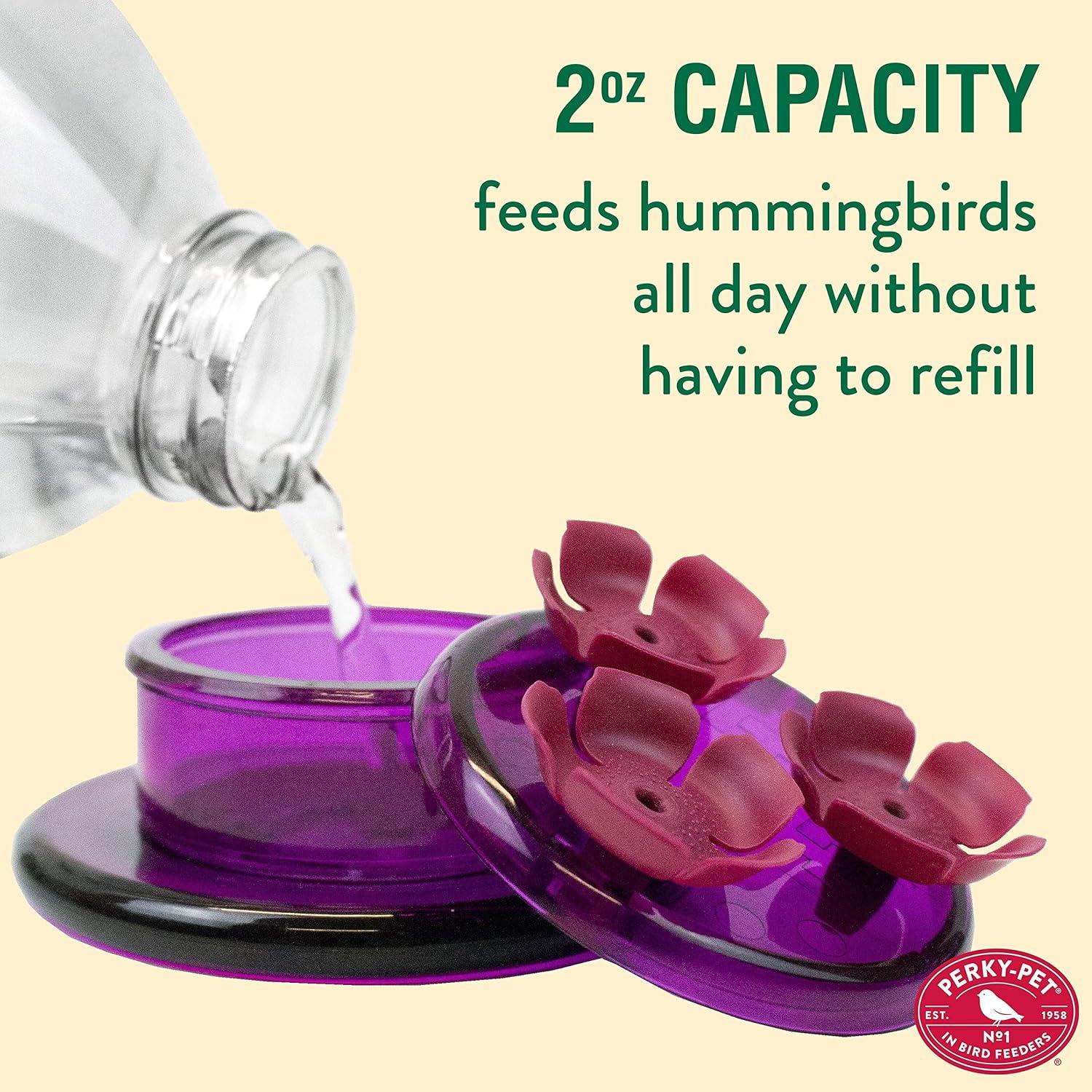 Perky-Pet Hummingbird 2 oz Plastic Handheld Bird Feeder 3 ports