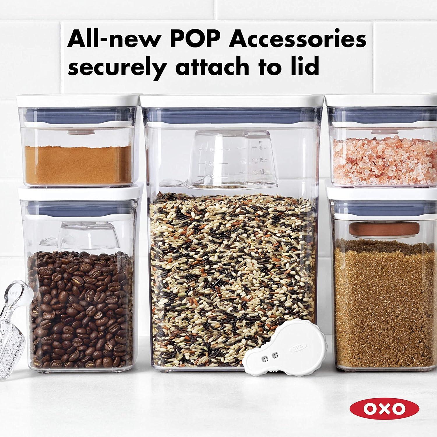 OXO Good Grips POP Container - Airtight Food Storage - 1.7 Qt for Dried Beans and More,Transparent