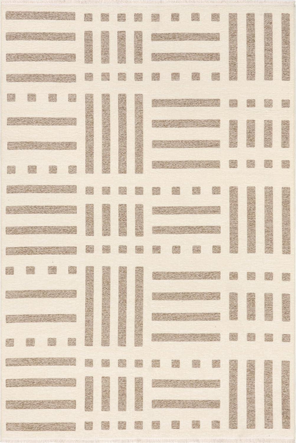 Nuloom Mina Modern Stripes Reversible Machine Washable Indoor Area Rug